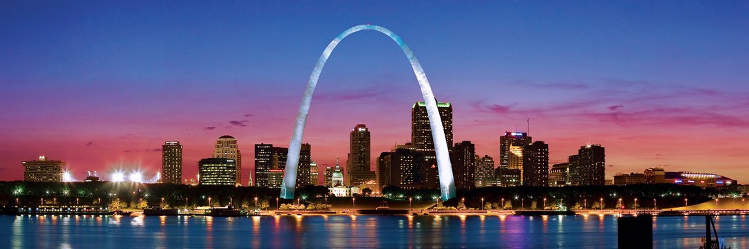 Cityscape: St. Louis - 1000pc Panoramic Jigsaw Puzzle by Masterpieces
