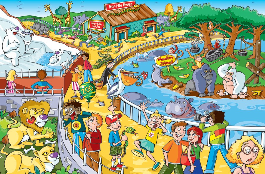 Afternoon at the Zoo - 60pc Kids Puzzle by Cobble Hill