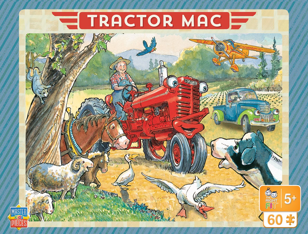 Tractor Mac: Out for a Ride - 60pc Jigsaw Puzzle by Masterpieces  			  					NEW - image 1