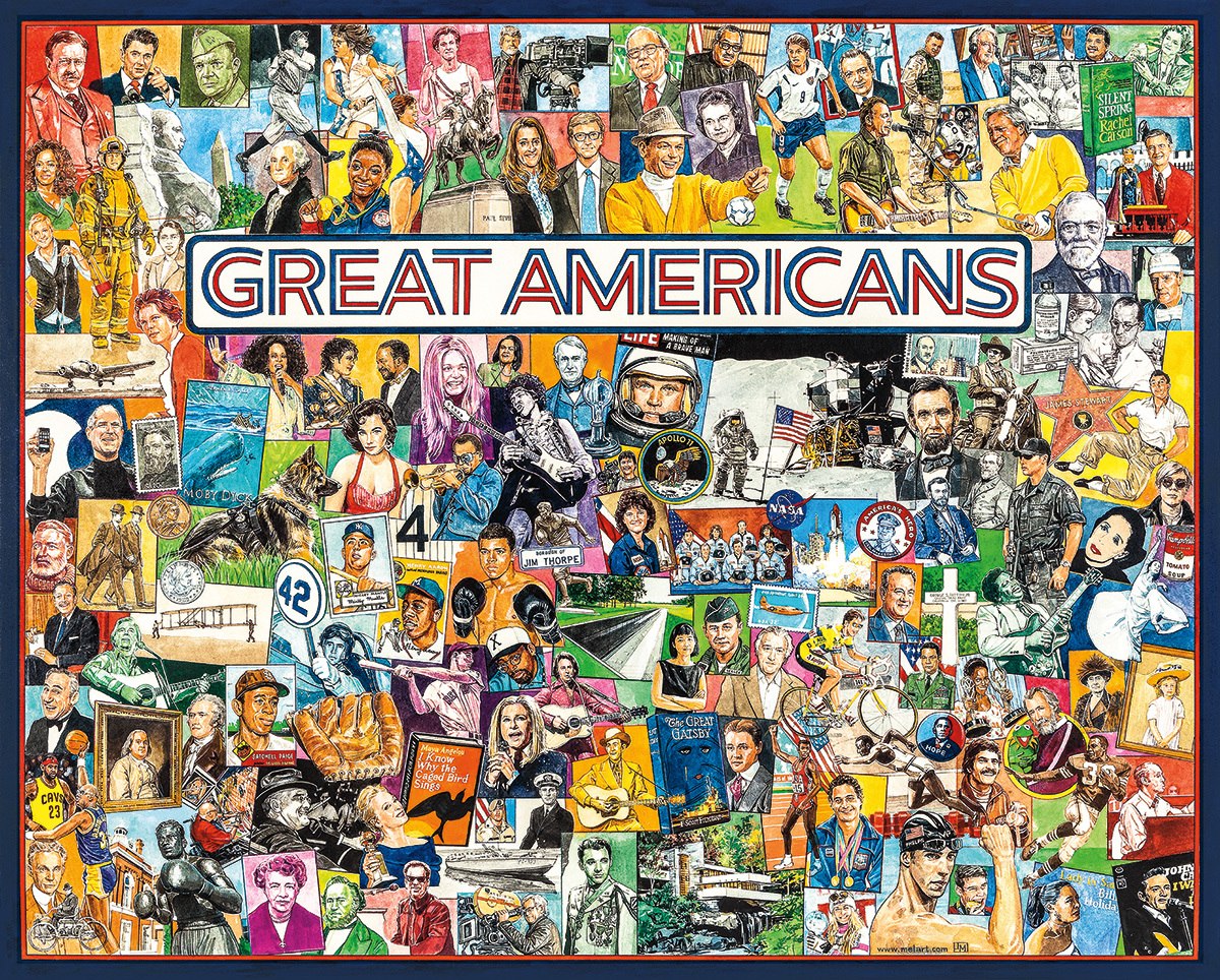 Great Americans - 1000pc Jigsaw Puzzle By White Mountain
