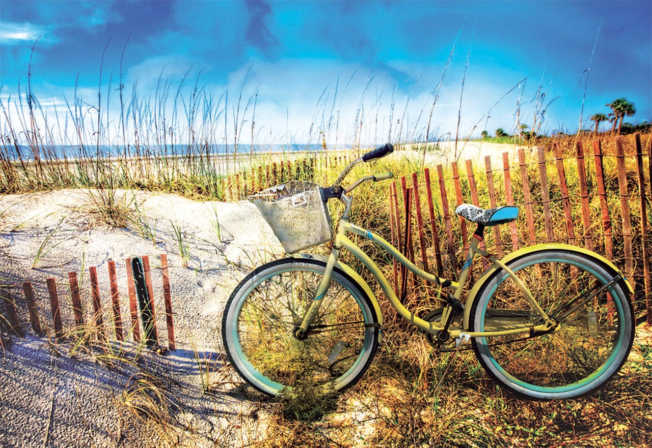 Bike in the Dunes - 1000pc Jigsaw Puzzle by Educa  			  					NEW