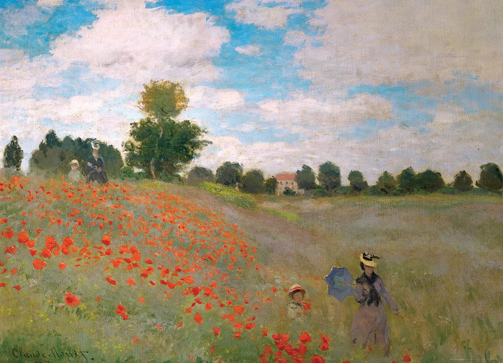 The Poppy Field / Claude Monet - 1000pc Jigsaw Puzzle by Eurographics