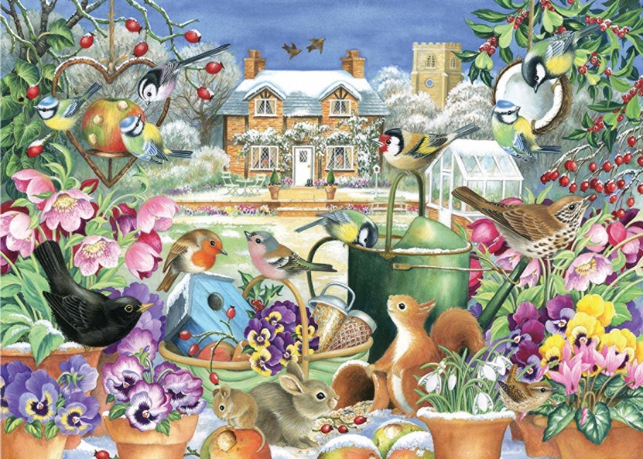 Winter Garden - 1000pc Jigsaw Puzzle By Falcon  			  					NEW