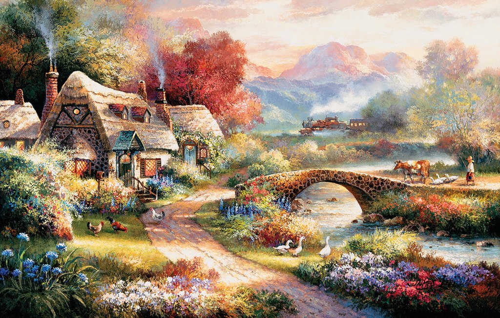 Evening Retreat - 500+pc Large Format Puzzle by SunsOut