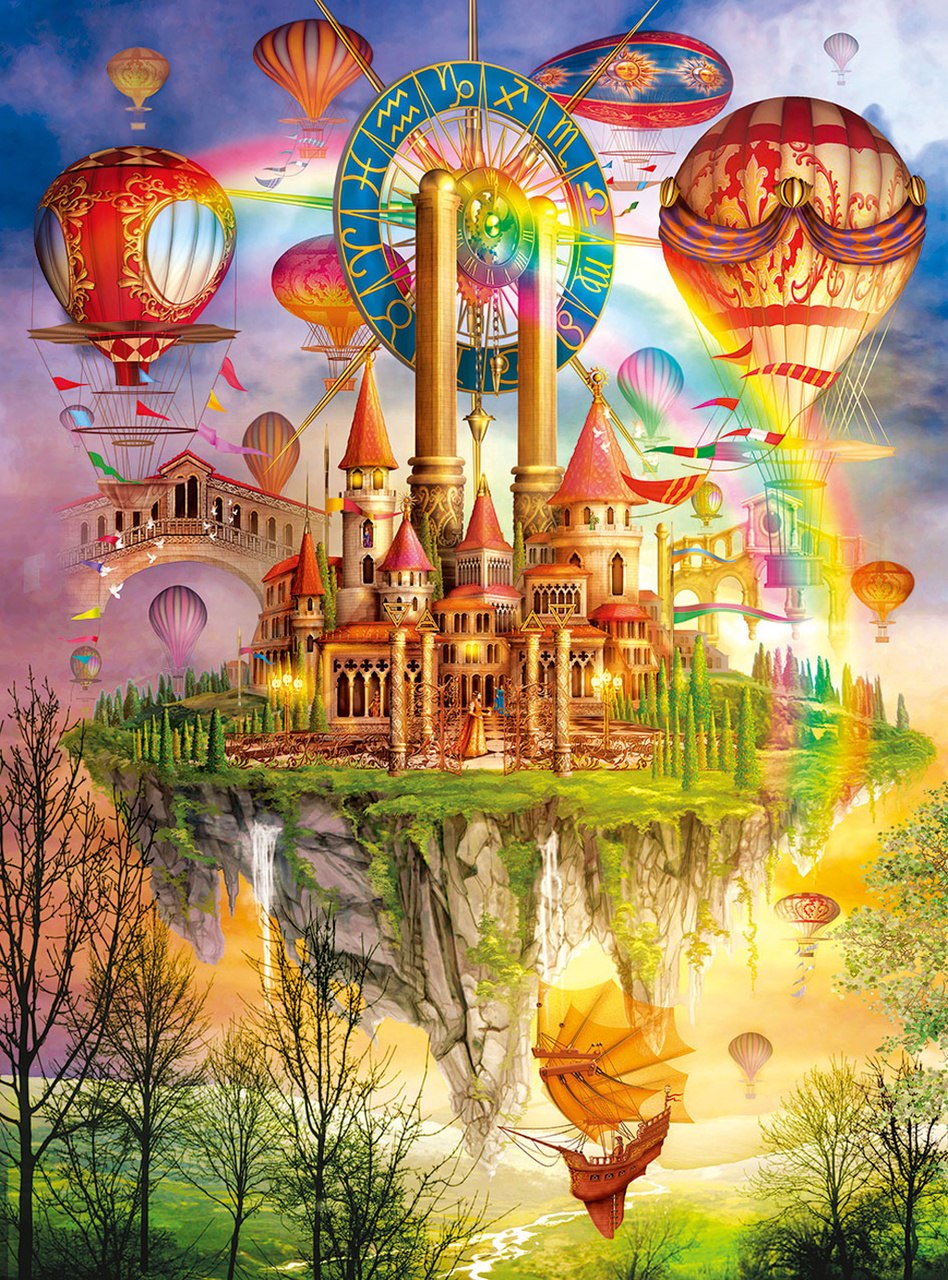 Above the Clouds - Holographic  - 1000pc Jigsaw Puzzle by Lafayette Puzzle Factory