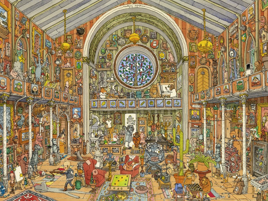 Adolfsson: Curiosity Cabinet - 1500pc Jigsaw Puzzle By Heye  			  					NEW