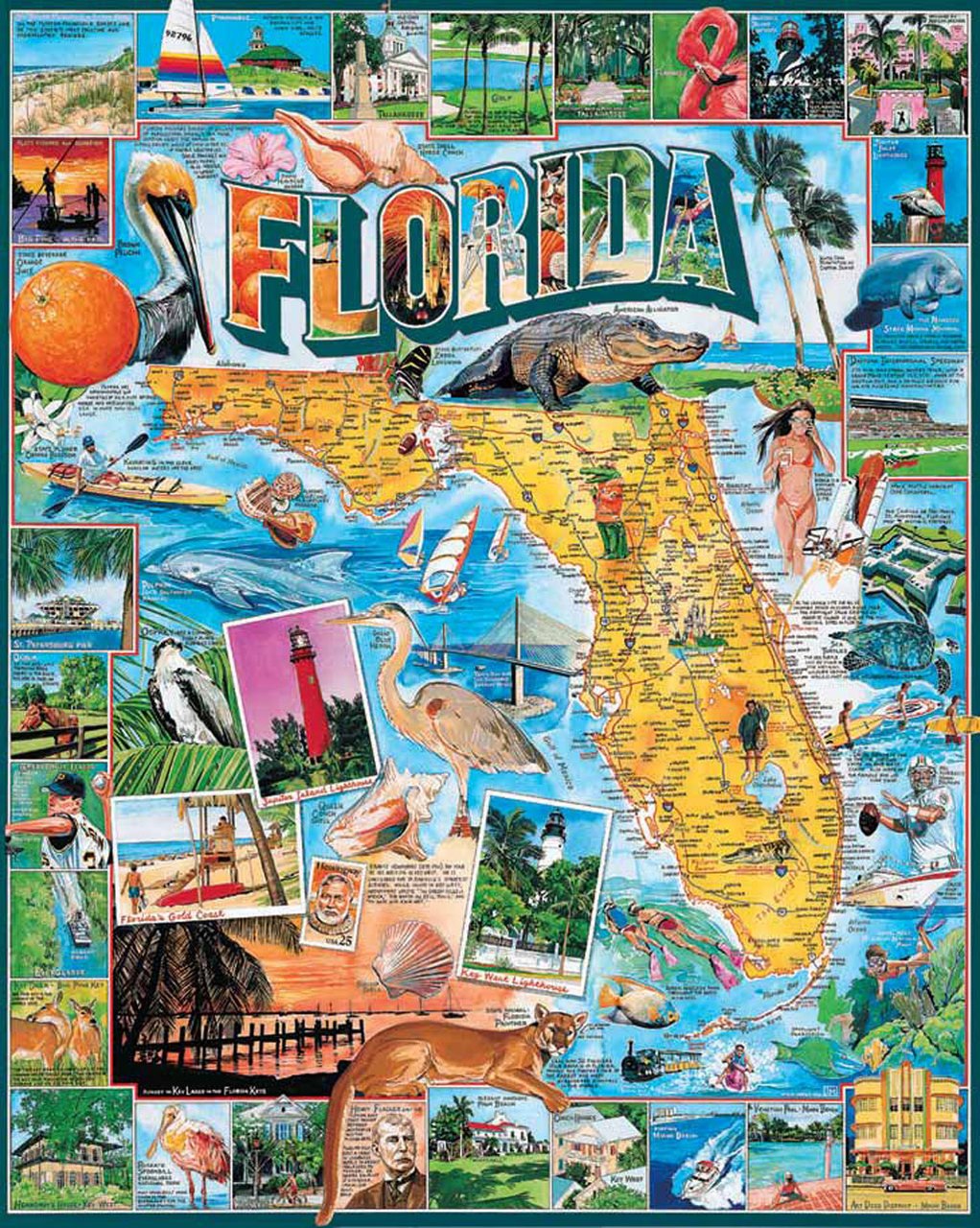 Florida - 1000pc Jigsaw Puzzle By White Mountain