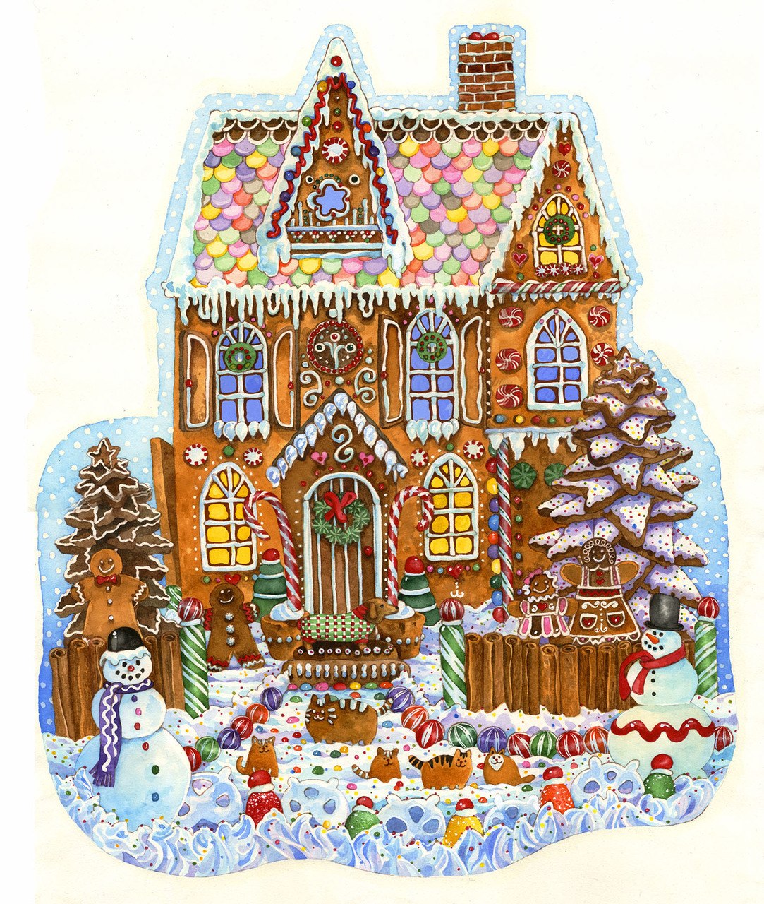 Gingerbread House - 1000pc Jigsaw Puzzle by Sunsout  			  					NEW