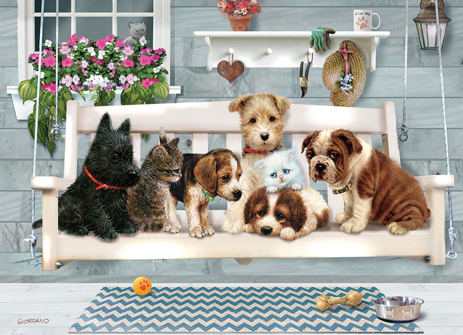 Porch Pals - 350pc Family Jigsaw Puzzle by Cobble Hill