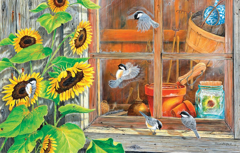 Sunflower Shed - 1000pc Jigsaw Puzzle by SunsOut