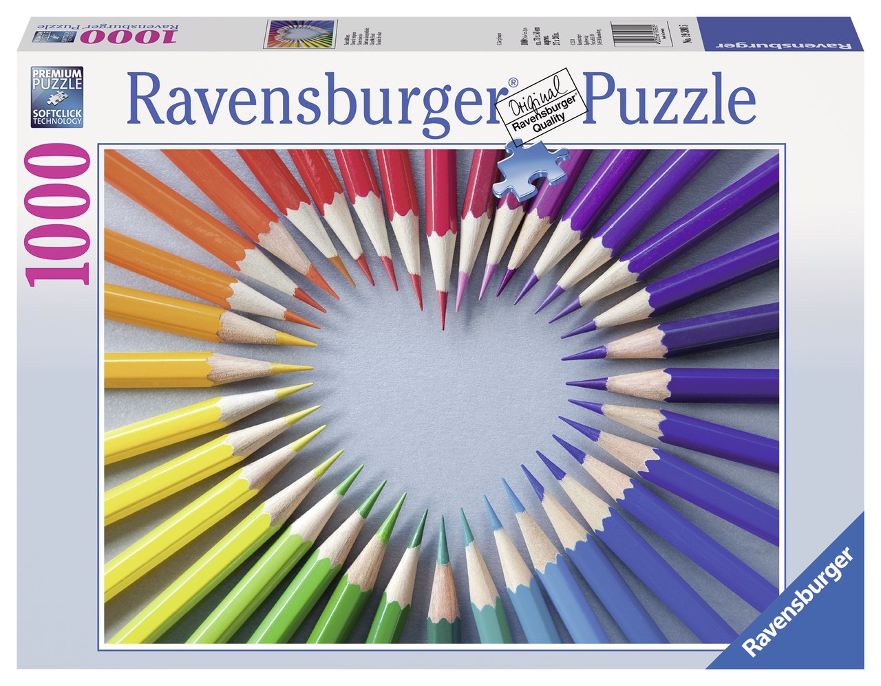 Color my Heart - 1000pc Jigsaw Puzzle by Ravensburger - image 1