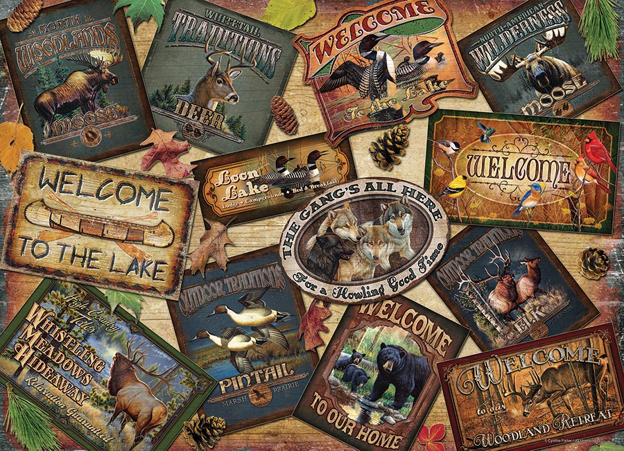 Welcome to the Lodge - 1000pc Jigsaw Puzzle by Cobble Hill