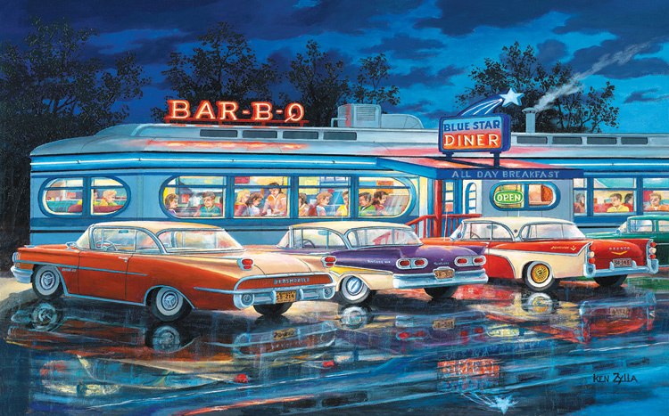 At the Bar-B-Que - 300pc Jigsaw Puzzle By Sunsout