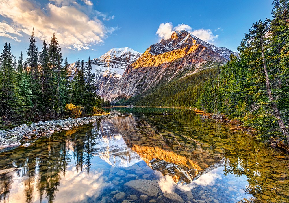 Morning Sunlight in the Rockies - 500pc Jigsaw Puzzle By Castorland