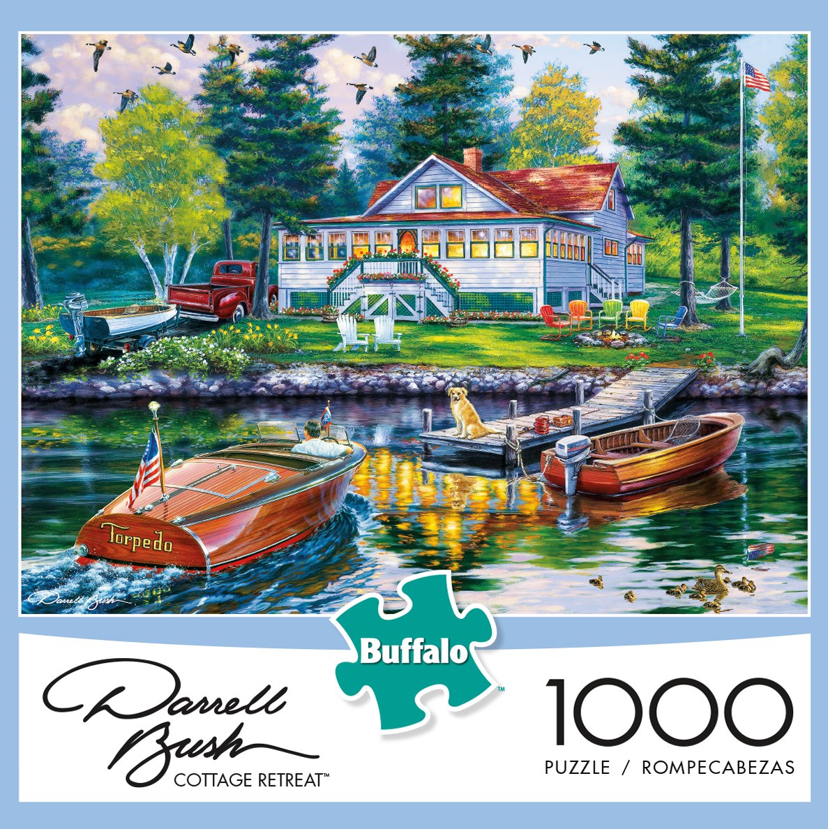Darrell Bush: Cottage Retreat - 1000pc Jigsaw Puzzle By Buffalo Games - image 1