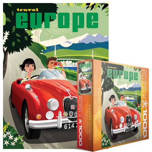 Travel Europe - 1000pc Jigsaw Puzzle by Eurographics