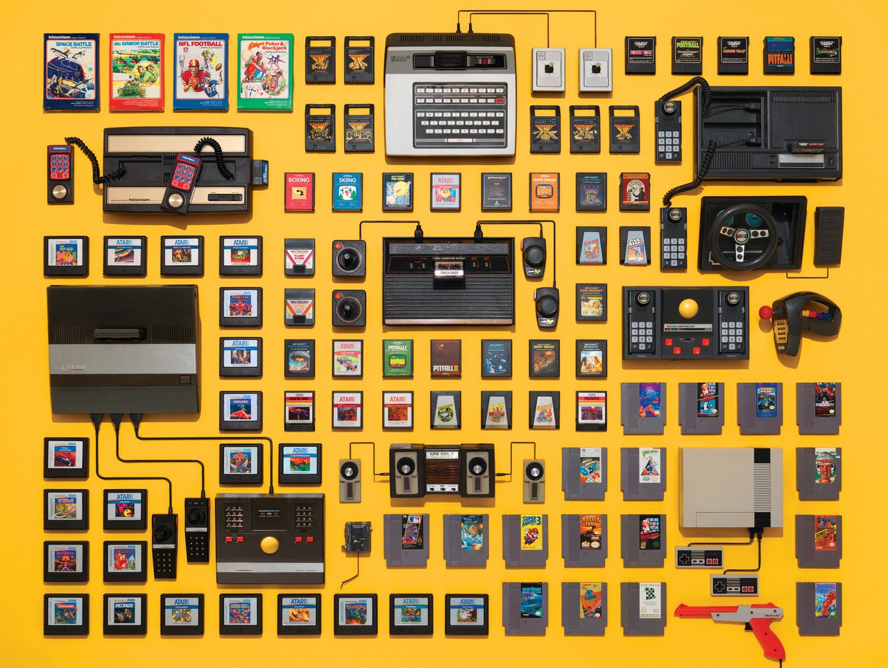 Video Games Collection - 1000pc Jigsaw Puzzle by New York Puzzle Company