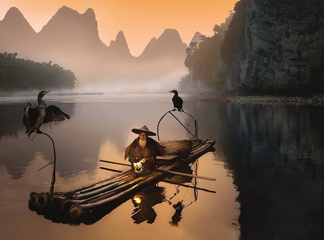 The Old Fisherman - 500pc Jigsaw Puzzle by Clementoni