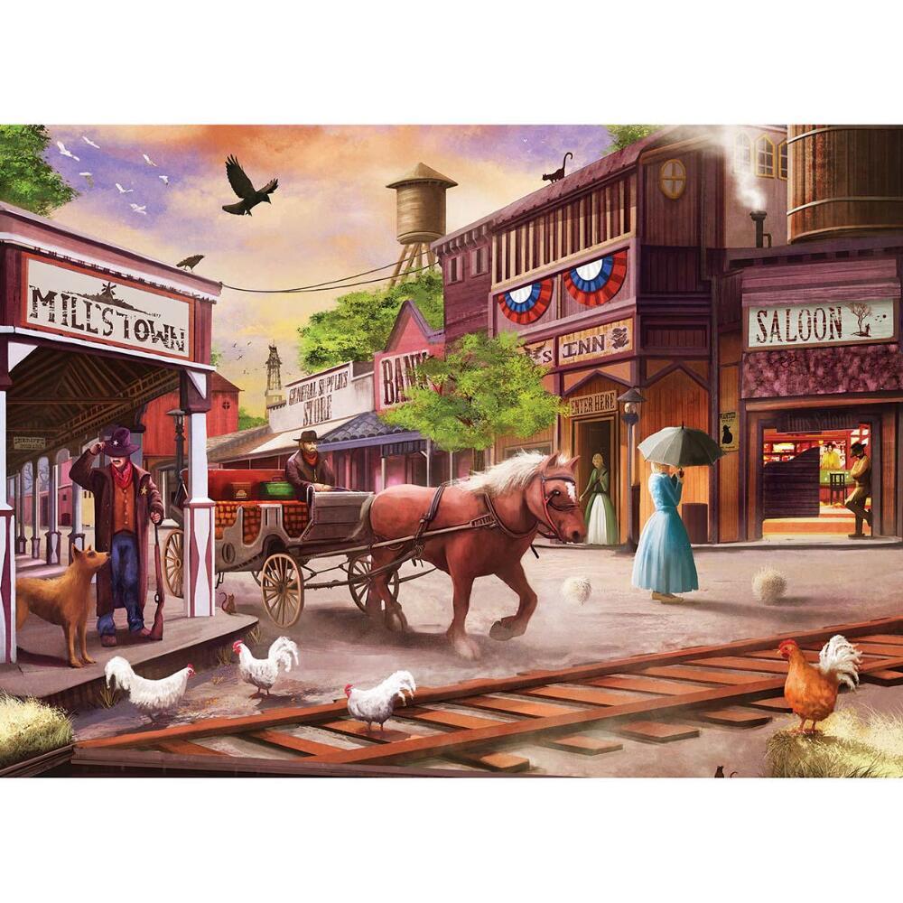 Wild West - 1000pc Jigsaw Puzzle by Lafayette Puzzle Factory
