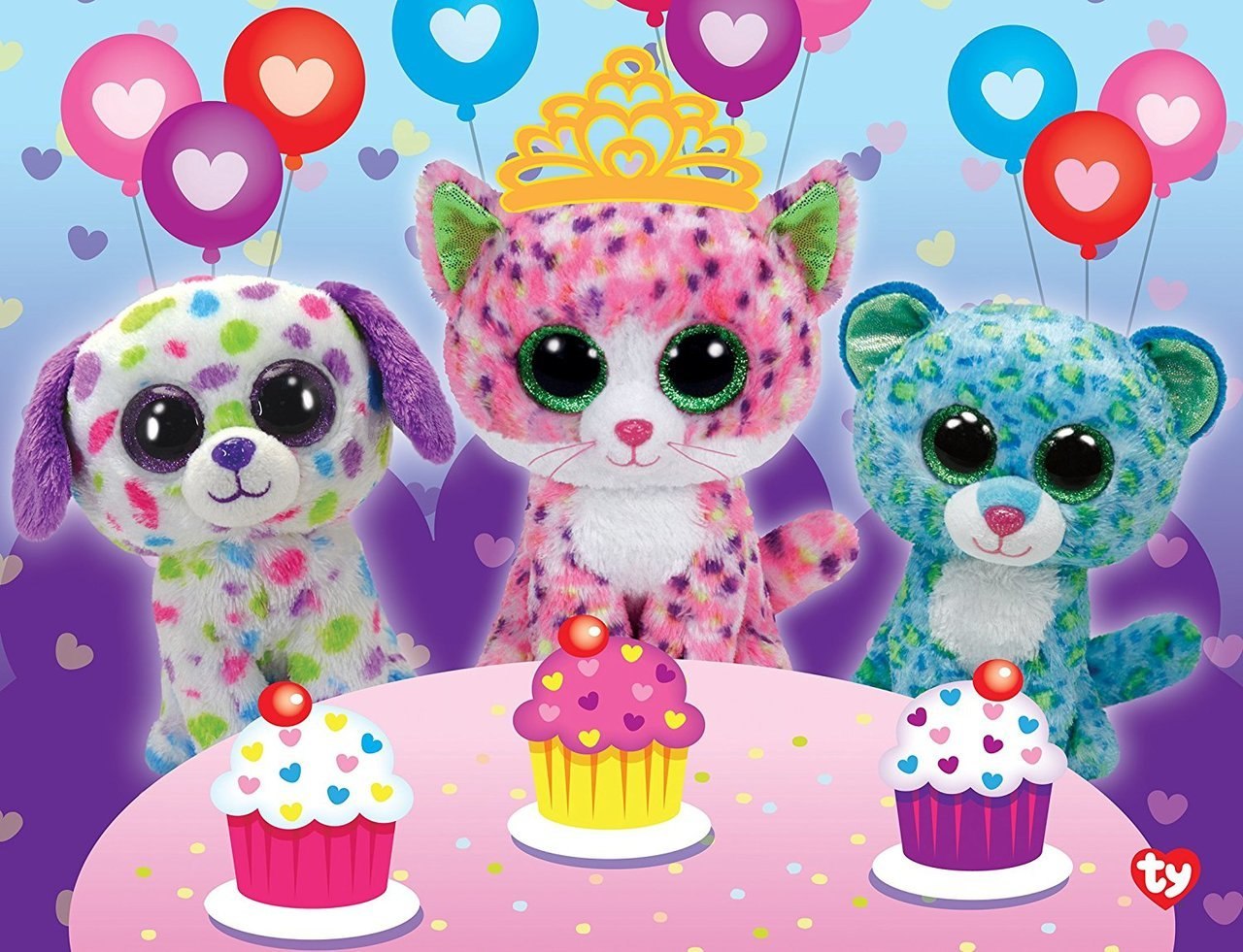 TY Beanie Babies: Sprinkles Club - 100pc Glitter Jigsaw Puzzle By Masterpieces