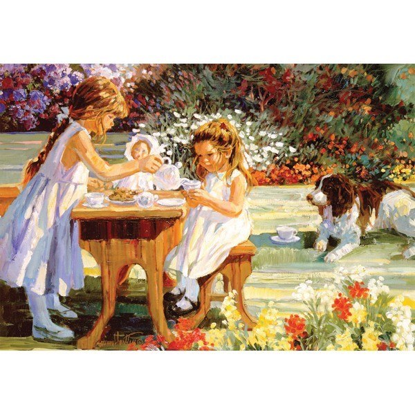 Flower Tots: Tea For Four - 500pc Jigsaw Puzzle by Holdson  			  					NEW