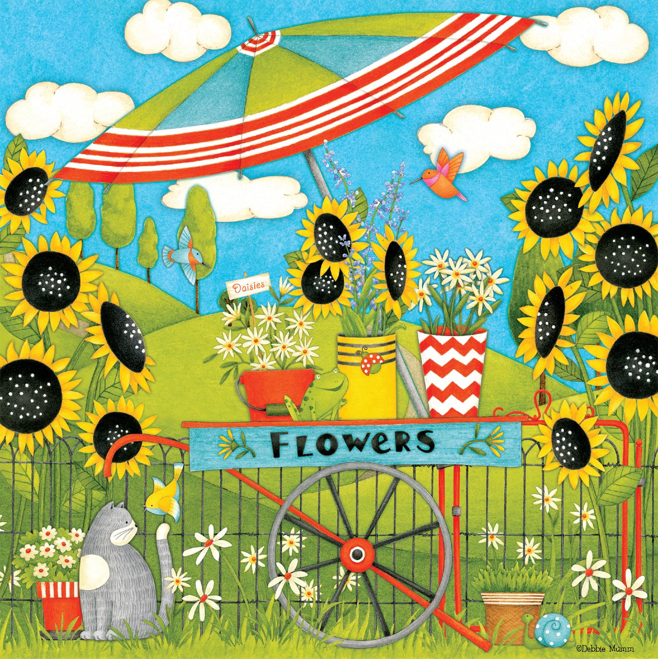 Debbie Mumm: Flower Cart - 550pc Jigsaw Puzzle by Ceaco