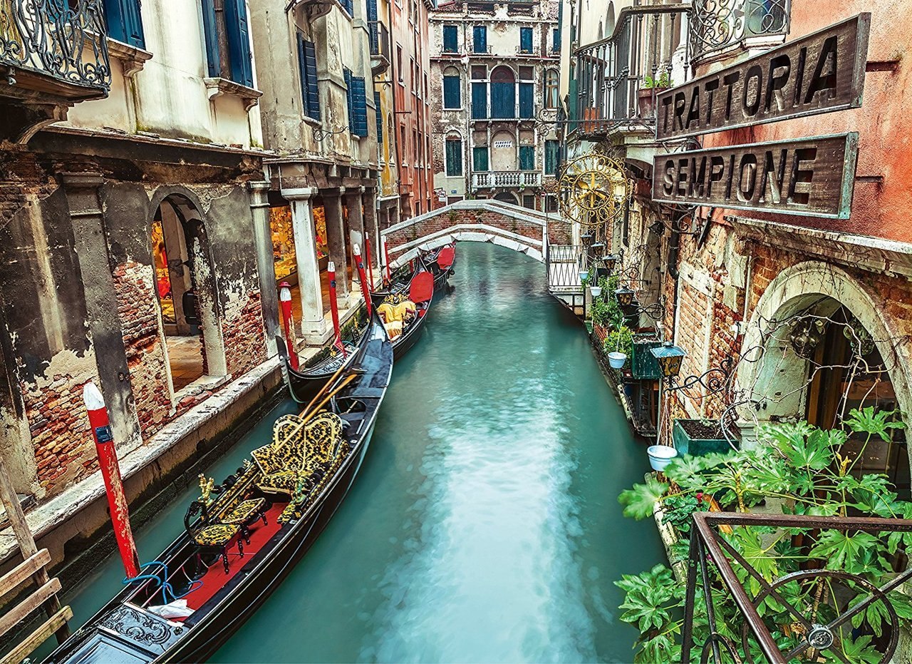 Venice Canal - 1000pc Jigsaw Puzzle by Clementoni