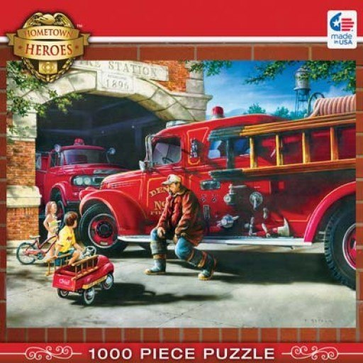 Hometown: Firehouse Dreams - 1000pc Jigsaw Puzzle By Masterpieces
