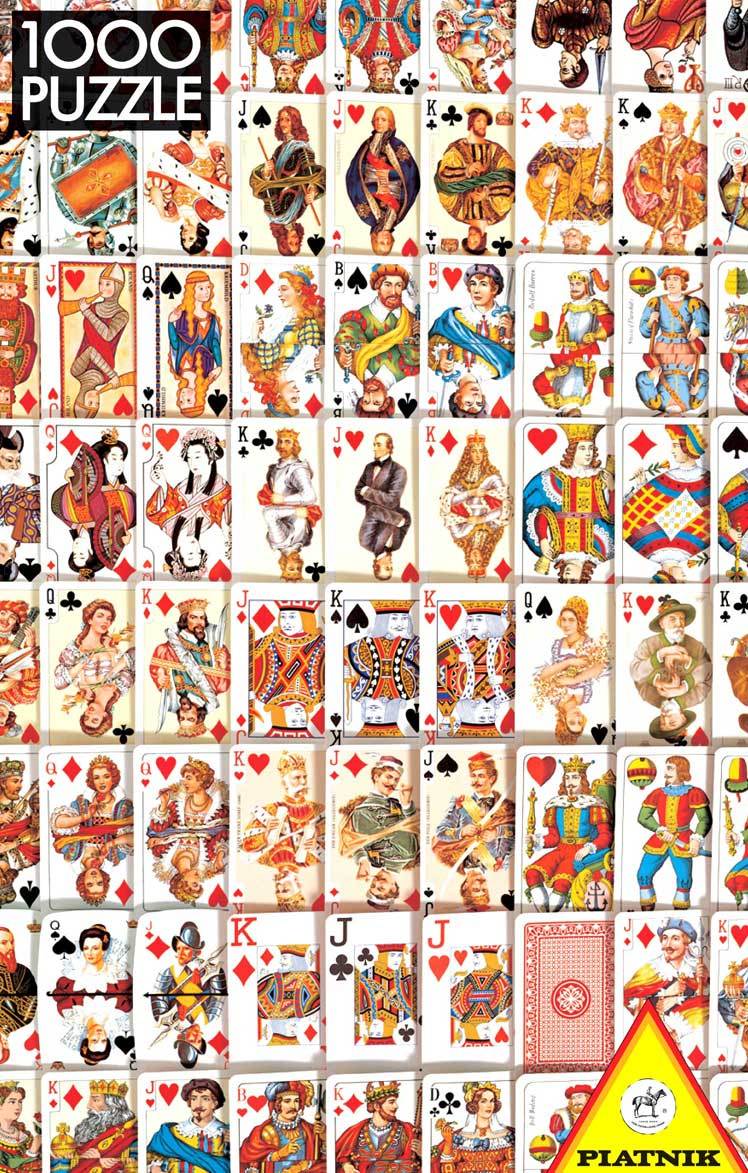 Playing Cards - 1000pc Jigsaw Puzzle by Piatnik