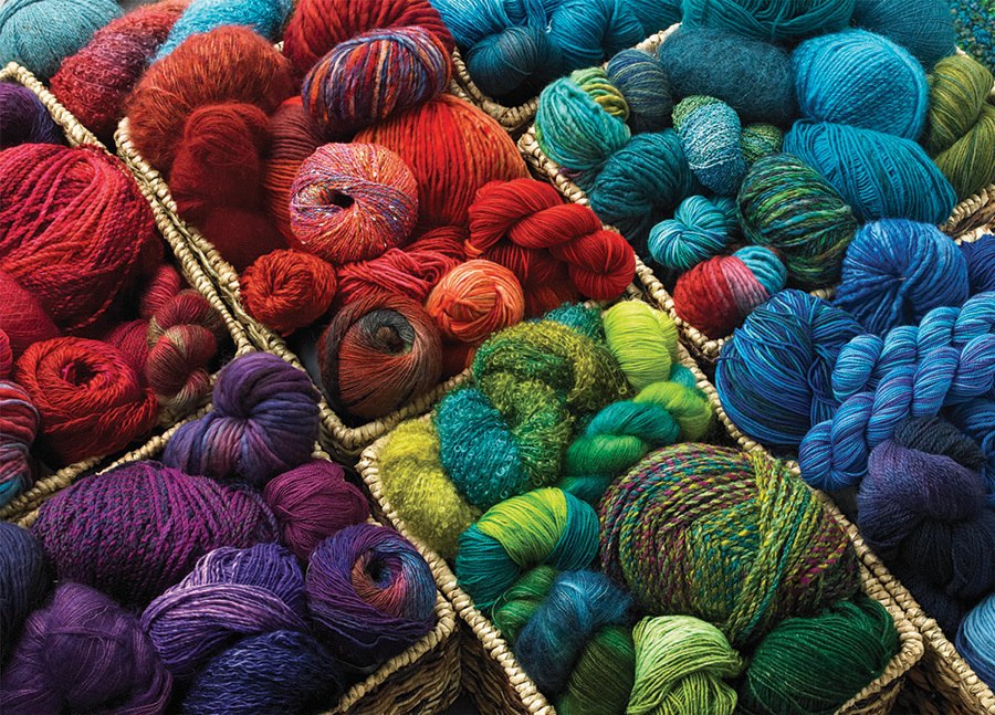 Plenty of Yarn Original - 1000pc Jigsaw Puzzle By Cobble Hill