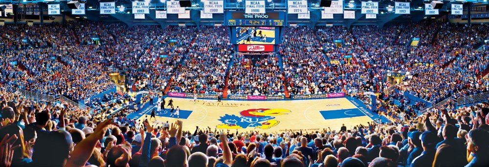 University of Kansas: James Naismith Court - 1000pc Panoramic Jigsaw Puzzle by Masterpieces