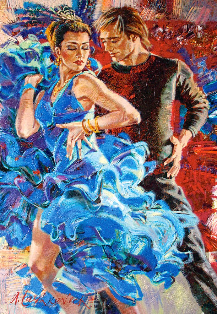 Dance in the Turquoise Tones - 1000pc Jigsaw Puzzle By Castorland