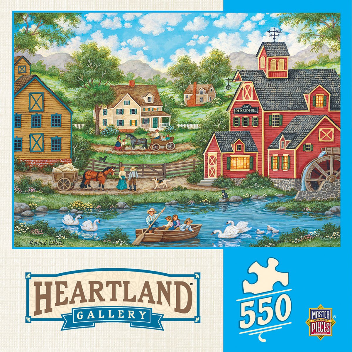 Heartland Collection: The Days End - 550pc Jigsaw Puzzle by Masterpieces  			  					NEW - image 1