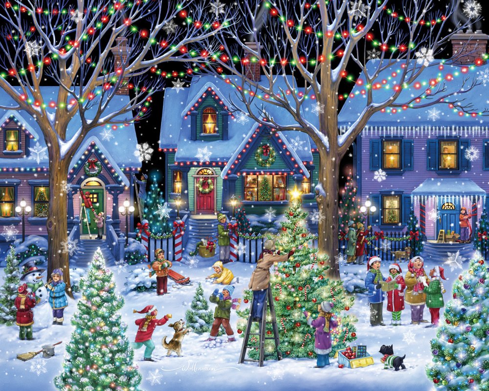 Christmas Cheer - 1000pc Jigsaw Puzzle by Vermont Christmas Company  			  					NEW - image 1