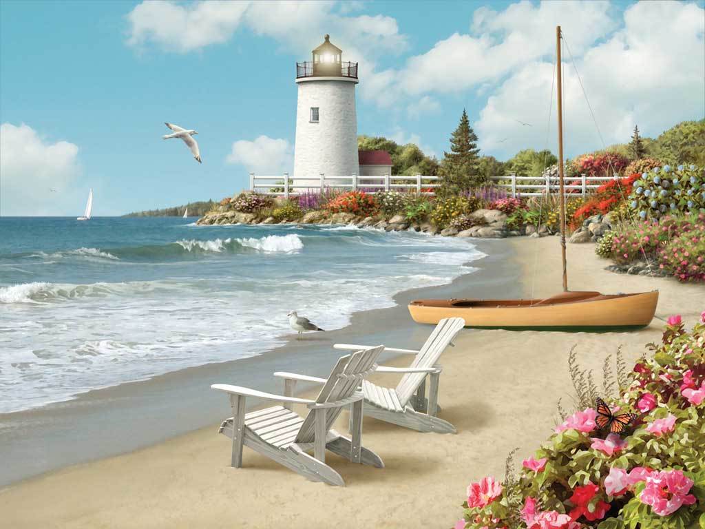 Sunlit Shores - 300pc Large Format Jigsaw Puzzle by Ravensburger