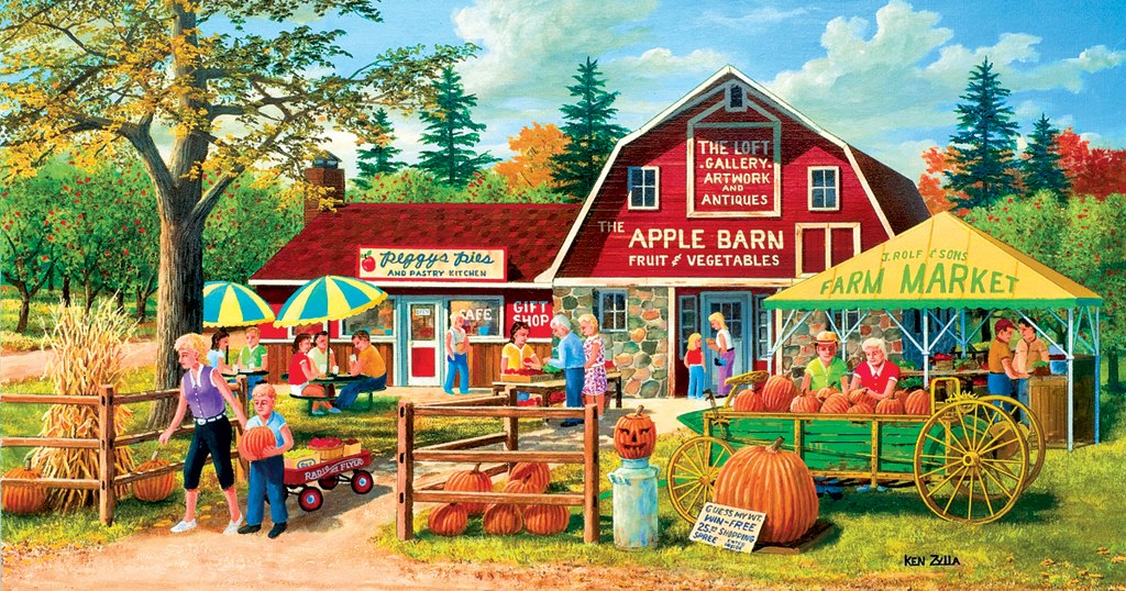 Harvest Market - 500pc Jigsaw Puzzle by Sunsout