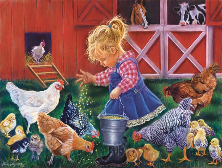 Farm Girl - 300pc Jigsaw Puzzle By Sunsout