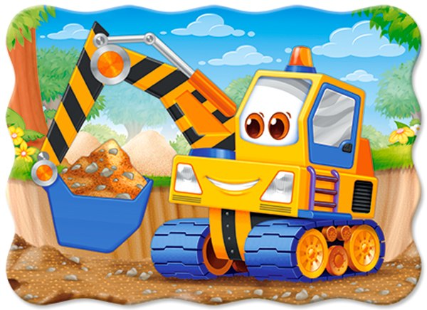 Yellow Digger - 30pc Jigsaw Puzzle By Castorland