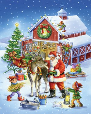 Ready Reindeer - 550pc Jigsaw Puzzle By Vermont Christmas Company