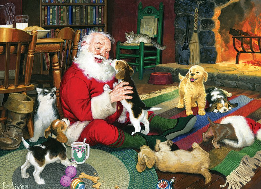 Santa's Playtime - 1000pc Jigsaw Puzzle by Cobble Hill