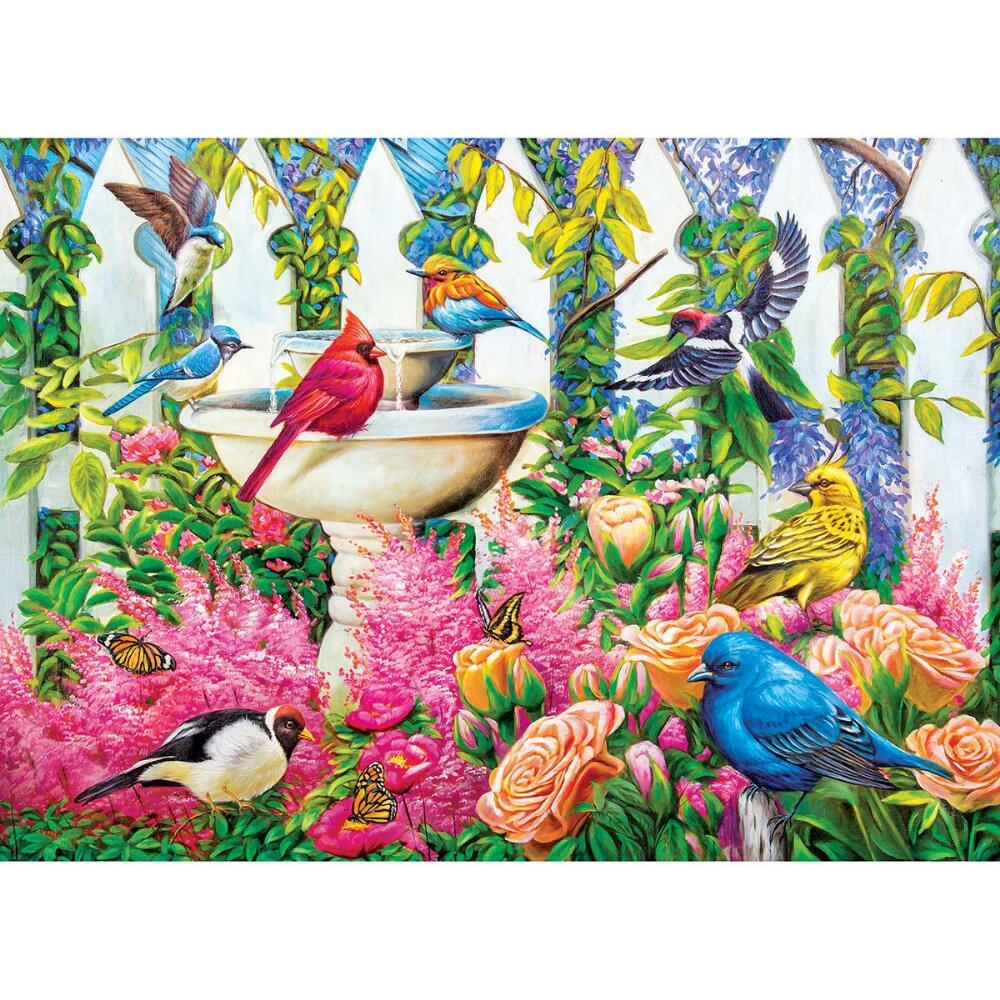 Fountain Gathering - 1000pc Jigsaw Puzzle by Lafayette Puzzle Factory