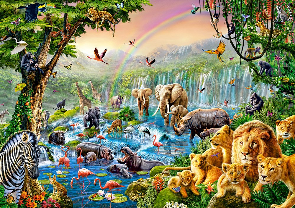 Jungle River - 500pc Jigsaw Puzzle By Castorland