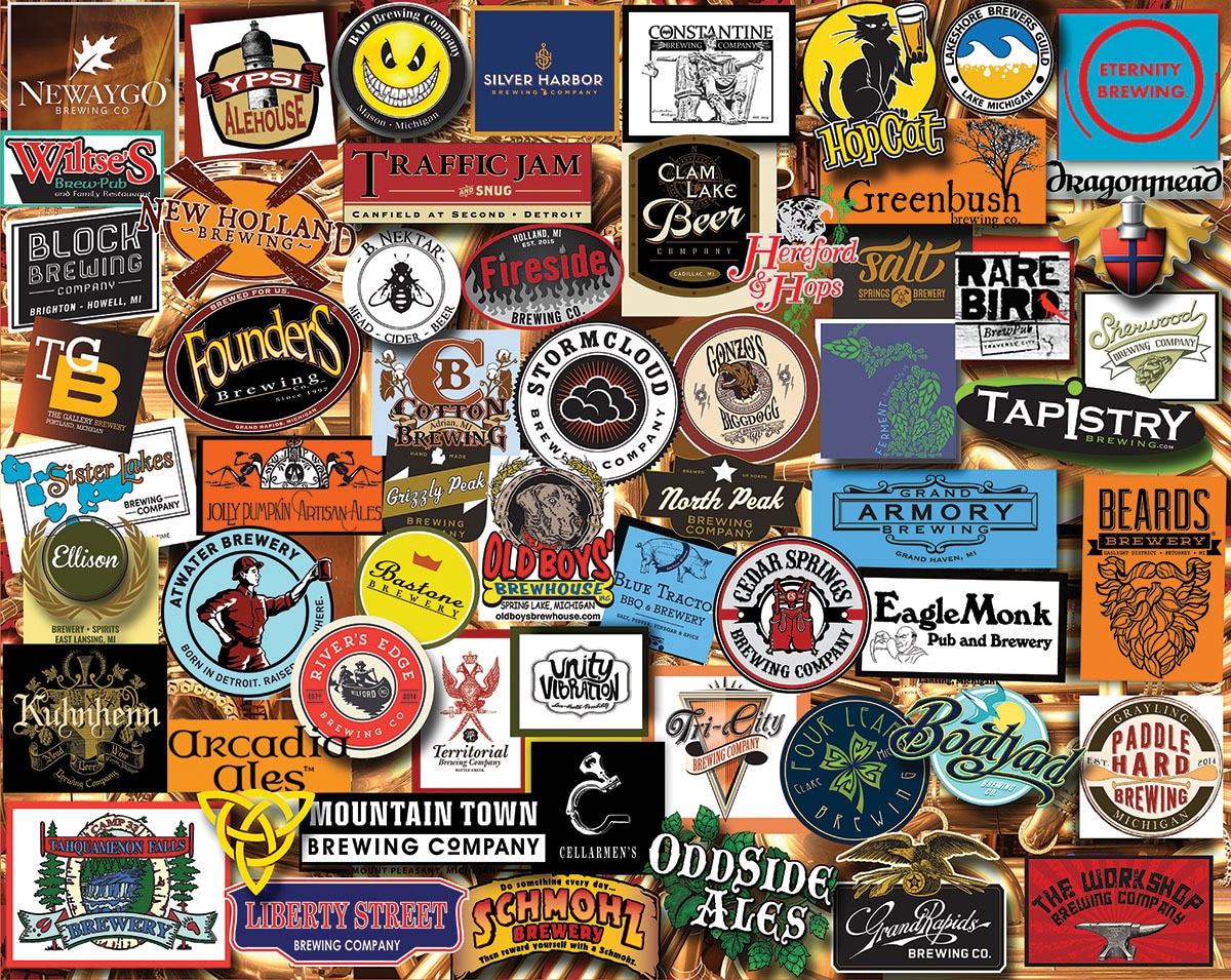 Michigan Beer - 1000pc Jigsaw Puzzle By White Mountain