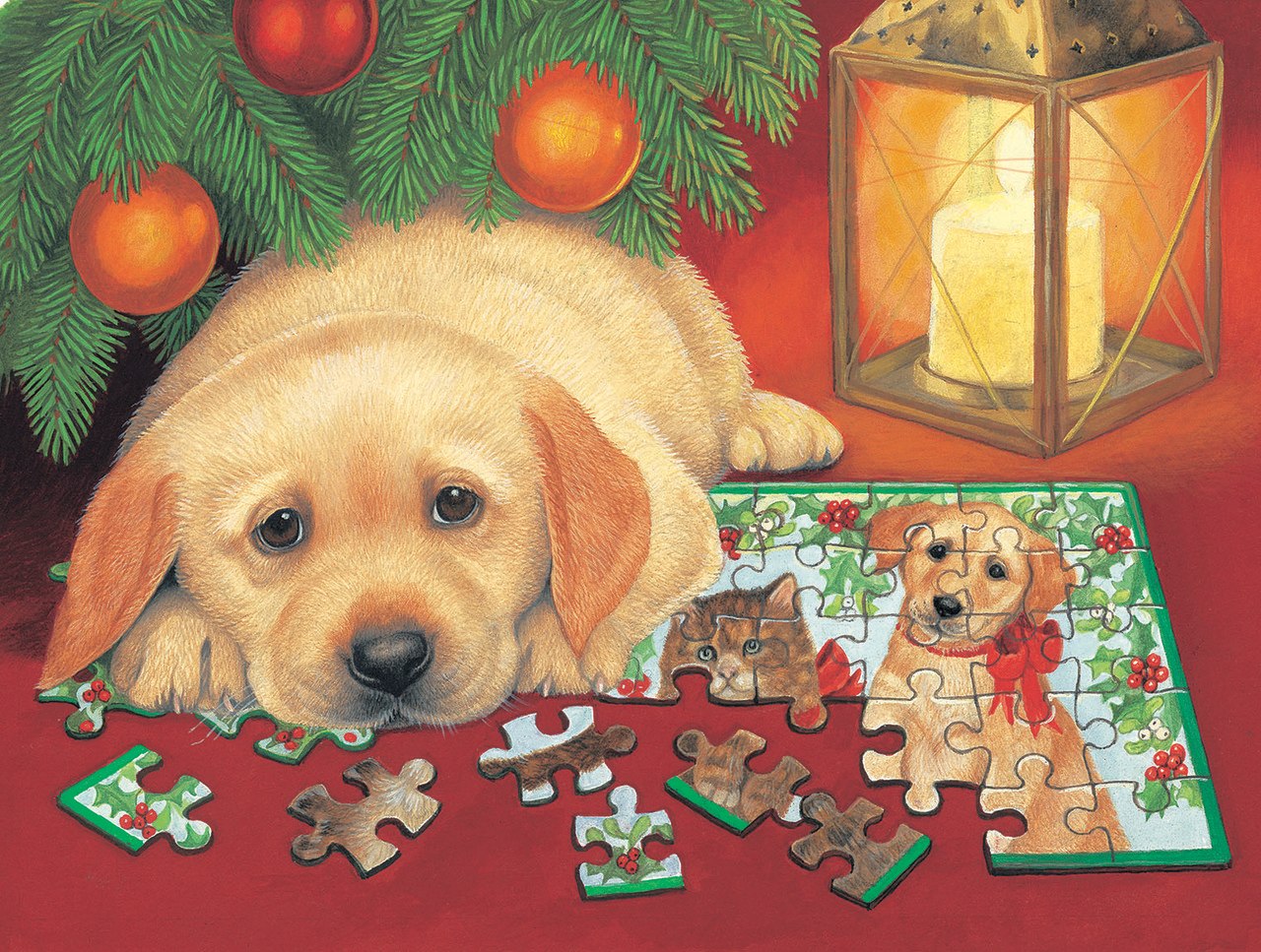 A Puzzle for Christmas - 500pc Jigsaw Puzzle by Sunsout  			  					NEW