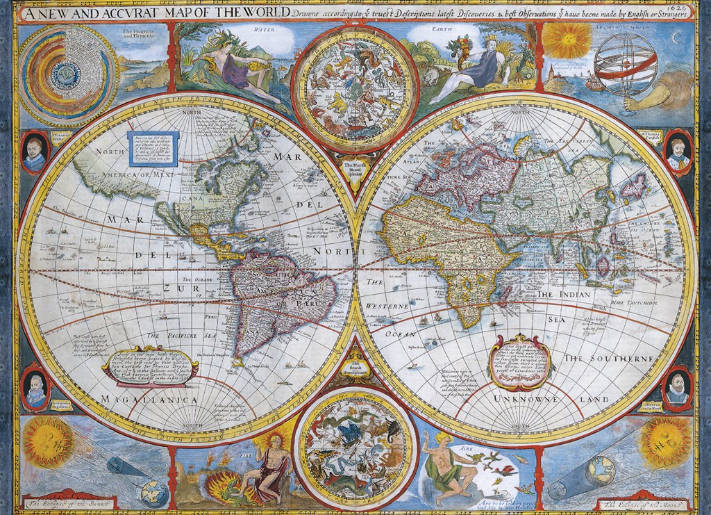 Antique World Map - 1000pc Jigsaw Puzzle by Eurographics