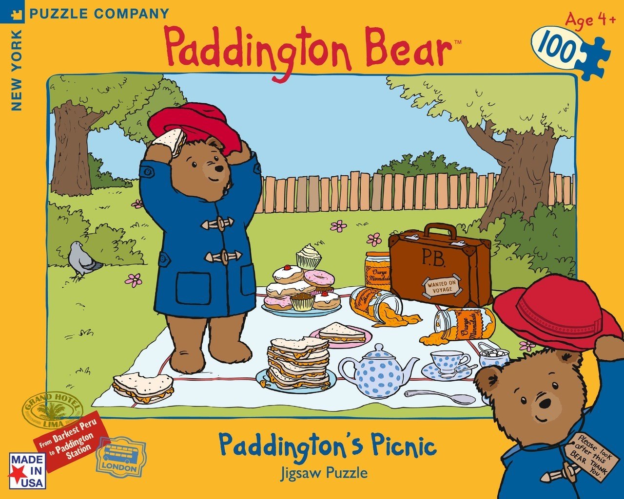 Paddington's Picnic- 100pc Jigsaw Puzzle by New York Puzzle Co.