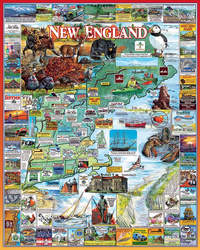 The Best of New England - 1000pc Jigsaw Puzzle by White Mountain