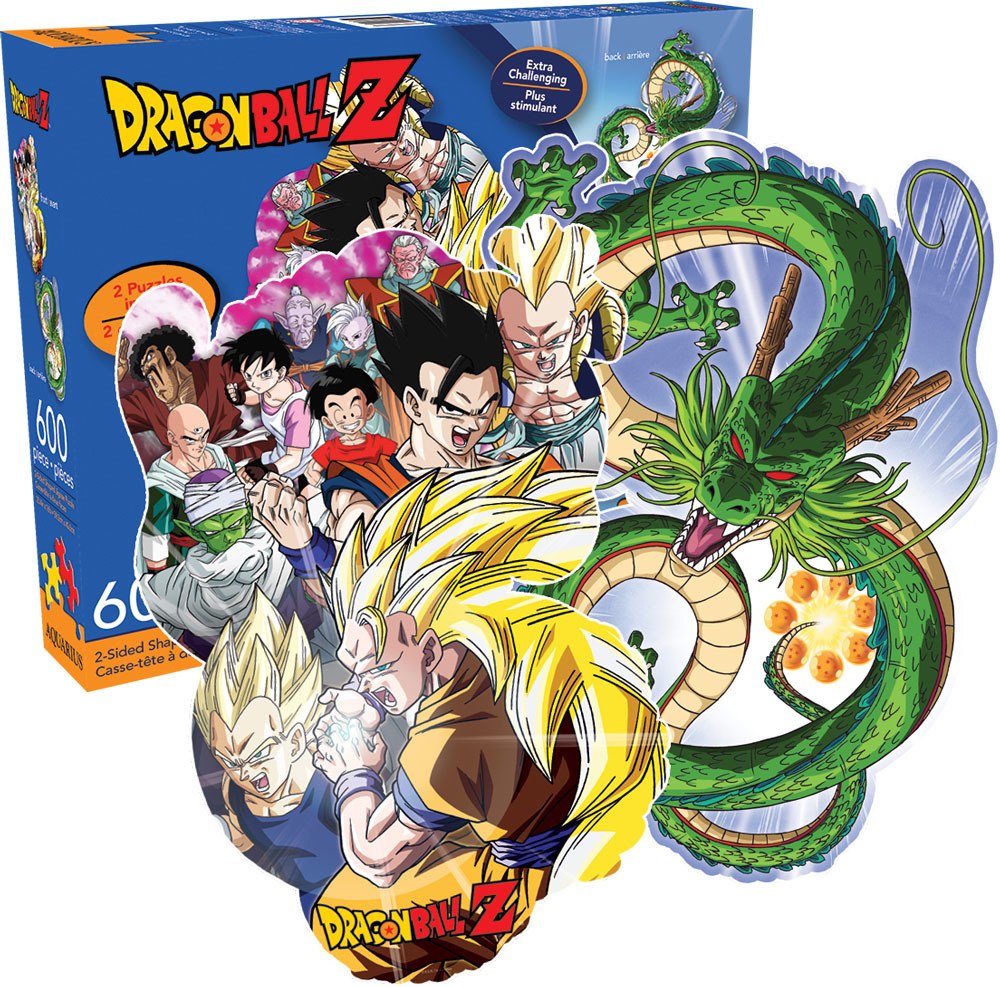Dragon Ball Z - 600pc Double-sided Shaped Jigsaw Puzzle by Aquarius  			  					NEW