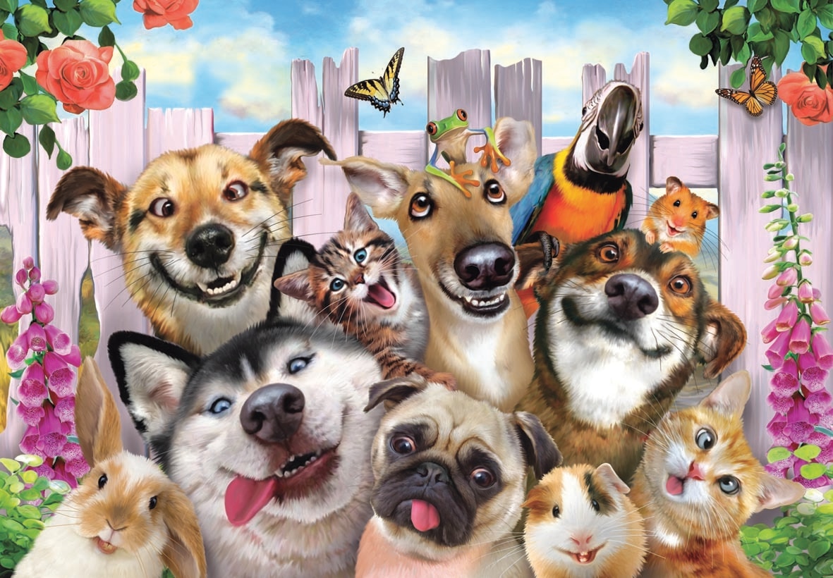 Pet Selfie - 500pc Jigsaw Puzzle by Anatolian