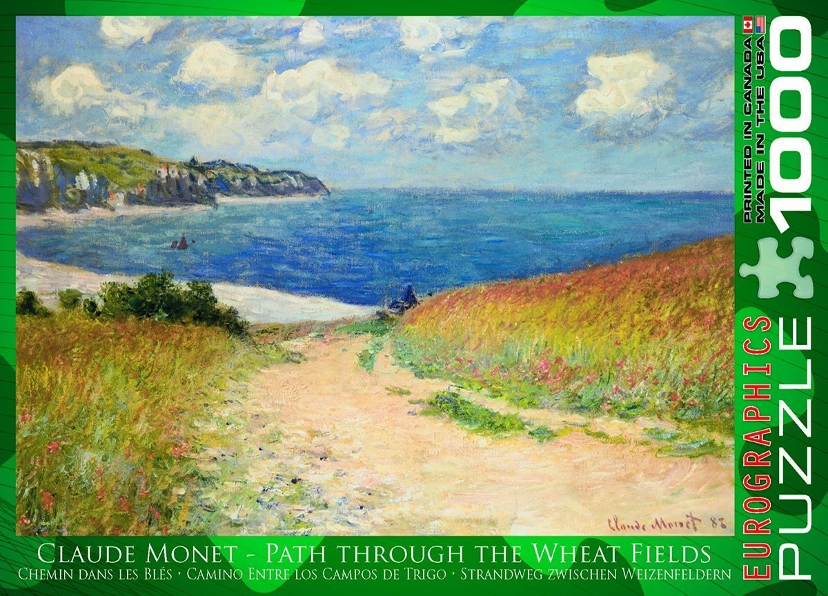 Monet: Path Through the Wheat Fields - 1000pc Jigsaw Puzzle by Eurographics - image 2